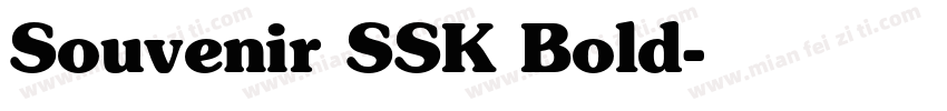 Souvenir SSK Bold字体转换